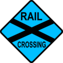 download Cautio Railway Crossing clipart image with 135 hue color