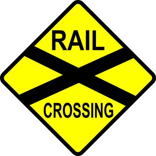 Cautio Railway Crossing