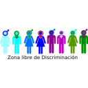 download Zone Free Of Discrimination clipart image with 180 hue color