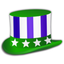 download 4th July Hat clipart image with 270 hue color
