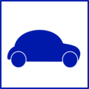 download Eco Green Car Icon clipart image with 135 hue color