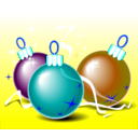 download Christmas Balls clipart image with 180 hue color