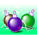 download Christmas Balls clipart image with 270 hue color