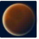 download Red Planet clipart image with 0 hue color