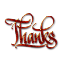 Thanks Textured Digital Calligraphy