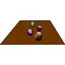 download Billiard Balls clipart image with 270 hue color