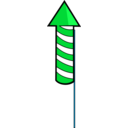 download Rocket Fireworks clipart image with 135 hue color