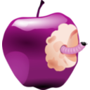 download Apple With Worm Dan Ger 01r clipart image with 315 hue color