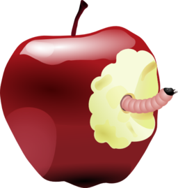 Apple With Worm Dan Ger 01r