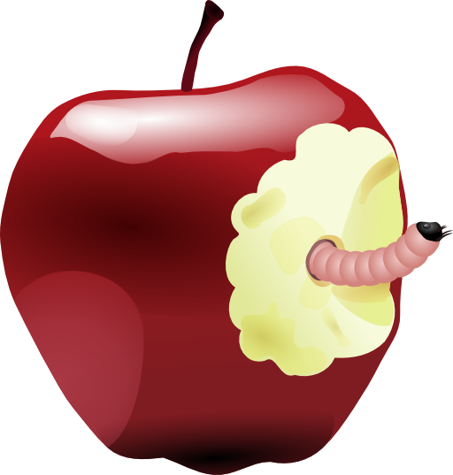 Apple With Worm Dan Ger 01r