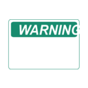 download Warning Blank Green clipart image with 45 hue color