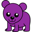 download Bear clipart image with 270 hue color