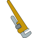 download Pipe Wrench clipart image with 45 hue color