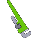 download Pipe Wrench clipart image with 90 hue color