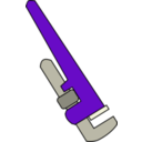 download Pipe Wrench clipart image with 270 hue color
