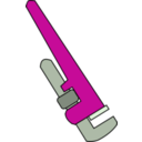 download Pipe Wrench clipart image with 315 hue color