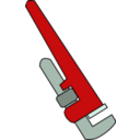 download Pipe Wrench clipart image with 0 hue color