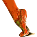 download Foot In Motion clipart image with 0 hue color