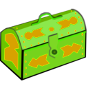 download Treasure Chest clipart image with 45 hue color