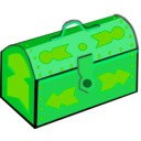 download Treasure Chest clipart image with 90 hue color