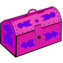 download Treasure Chest clipart image with 270 hue color