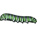 download Caterpillar D Plexippus clipart image with 45 hue color