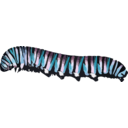 download Caterpillar D Plexippus clipart image with 135 hue color