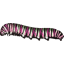 download Caterpillar D Plexippus clipart image with 270 hue color
