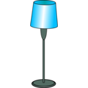 download Floor Lamp clipart image with 135 hue color