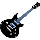 download Guitar clipart image with 180 hue color