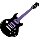 download Guitar clipart image with 225 hue color