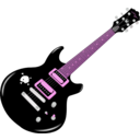 download Guitar clipart image with 270 hue color