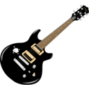 download Guitar clipart image with 0 hue color