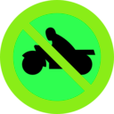 download No Motorbikes clipart image with 90 hue color