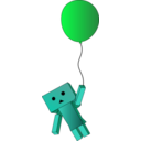 download Robot Balloon clipart image with 135 hue color