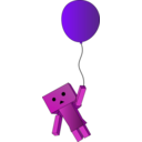 download Robot Balloon clipart image with 270 hue color