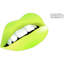 download Lips clipart image with 90 hue color