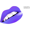 download Lips clipart image with 270 hue color
