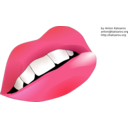 download Lips clipart image with 0 hue color