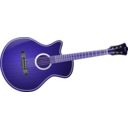 download Guitar clipart image with 225 hue color