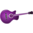 download Guitar clipart image with 270 hue color