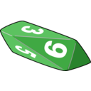 download Dice clipart image with 270 hue color