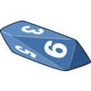 download Dice clipart image with 0 hue color