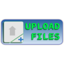 download Upload File clipart image with 90 hue color