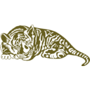 download Tiger Cub clipart image with 45 hue color