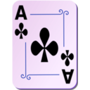 download Ornamental Deck Ace Of Clubs clipart image with 225 hue color
