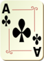 Ornamental Deck Ace Of Clubs