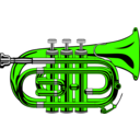 download Pocket Trumpet clipart image with 45 hue color