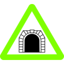 download Roadsign Tunnel clipart image with 90 hue color