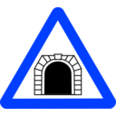download Roadsign Tunnel clipart image with 225 hue color